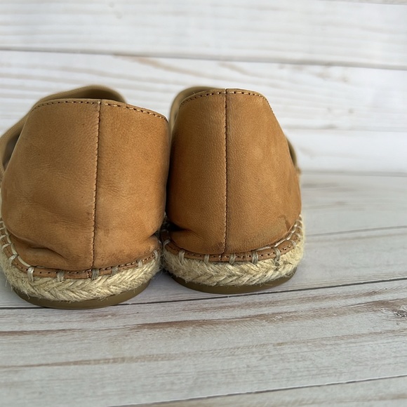Eileen Fisher D'Orsey Espadrille Tan Leather Summer Casual Shoes Size 10 - Picture 5 of 8